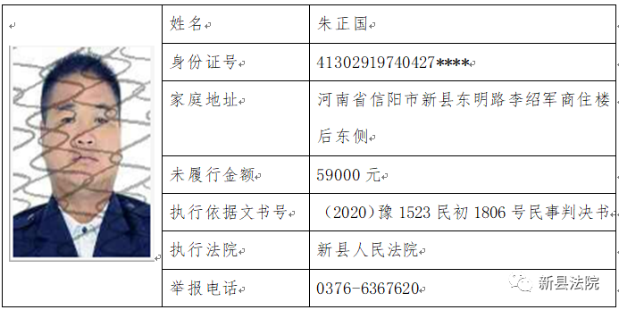 新县老赖图片